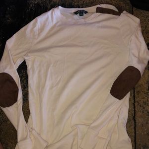 Ralph Lauren right crean shirt with elbow patches